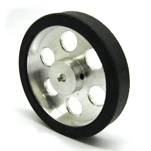 50mm Diameter 3mm Hole Size Aluminum Robot wheel