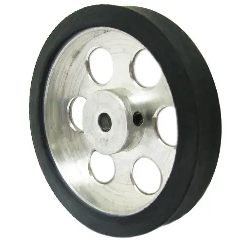 70mm Aluminum Robot Wheel with 6mm Hole