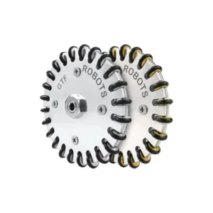70 mm omni directional wheel with a 4 mm shaft hole for robotic applications