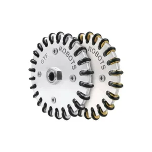 70mm omni directional wheel with a 6mm shaft hole, made from aluminum