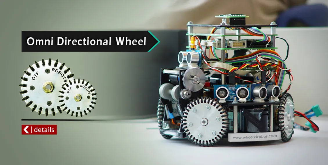 Omni-directional wheels for robots
